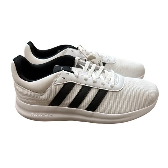 ADIDAS IH5423 Lite Racer 4.0 Cloud White Core Black Mens Size 8 New - Picture 1 of 6